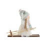 Christmas bauble DKD Home Decor White Grey Fairy 12 x 8 x 10 cm (3 Units)