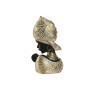 Decorative Figure Home ESPRIT White Black Golden African Woman 15 x 9 x 25 cm (2 Units)