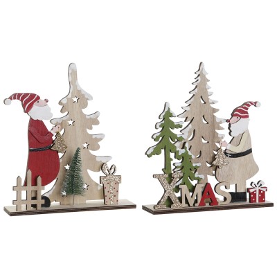 Décorations de Noël DKD Home Decor Multicouleur 18 x 5 x 20 cm (2 Unités)