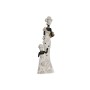 Decorative Figure Home ESPRIT White Black Golden African Woman 10 x 7 x 31 cm (2 Units)