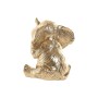 Decorative Figure Home ESPRIT Golden Elephant 13 x 12 x 14 cm (3 Units)