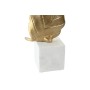 Figurine Décorative Home ESPRIT Blanc Doré Feuille d'une plante 20 x 7 x 22 cm