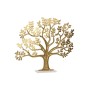 Decorative Figure Home ESPRIT White Golden Tree 76 x 10 x 68 cm