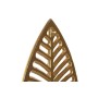Decorative Figure Home ESPRIT White Golden Leaf of a plant 19 x 7,5 x 62 cm