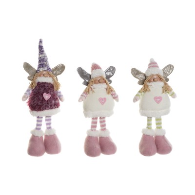Christmas bauble DKD Home Decor Multicolour Elf 13 x 7 x 35 cm (3 Units)