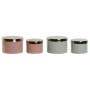 Jewelry box DKD Home Decor Green Coral Iron 13 x 13 x 9 cm (2 Pieces) (2 Units)