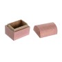 Jewelry box DKD Home Decor Multicolour Metal Mango wood 4 x 5 x 5 cm (12 Units)