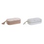 Boîte à bijoux DKD Home Decor Bleu Gris Camel Rose clair Polyuréthane Miroir 18,5 x 10 x 5 cm (2 Unités)