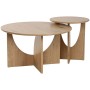 Set of 2 tables Home ESPRIT Natural 75 x 75 x 45 cm