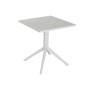 Dining Table Home ESPRIT Grey Metal polypropylene 70 x 70 x 75 cm