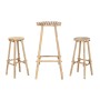Table set with 2 chairs Home ESPRIT Bamboo 50 x 50 x 105 cm