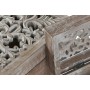 Boîte à bijoux Home ESPRIT Blanc Naturel Bois de manguier (2 Pièces)