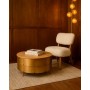 Centre Table Home ESPRIT Golden 90 x 90 x 45 cm