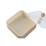 Jewelry box Home ESPRIT Light brown Metal 16 x 16 x 11 cm (2 Pieces)