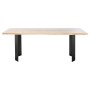 Dining Table Home ESPRIT Metal Acacia 200 x 100 x 76 cm