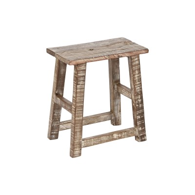 Side table Home ESPRIT White Brown 45 x 25 x 51 cm