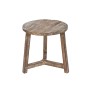 Side table Home ESPRIT White Brown 45 x 45 x 45 cm
