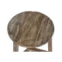 Side table Home ESPRIT White Brown 45 x 45 x 45 cm
