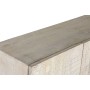 Cupboard Home ESPRIT White Black Metal Mango wood 180 x 40 x 160 cm