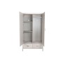 Cupboard Home ESPRIT Light grey Metal MDF Wood