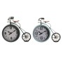 Table clock DKD Home Decor Blue Green Bicycle Vintage (2 Units)