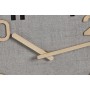 Horloge Murale Home ESPRIT Gris Naturel Bois MDF 30 x 5 x 30 cm (2 Unités)