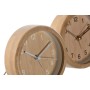 Horloge de table Home ESPRIT Naturel (2 Unités)