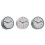 Horloge de table Home ESPRIT Bleu Rose Turquoise (3 Unités)