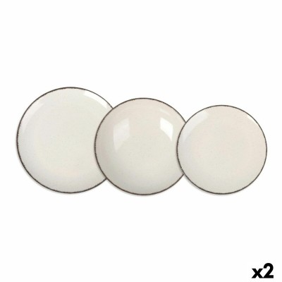 Tableware La Mediterránea Anllo White 12 Pieces (2 Units)