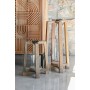 Bougeoir Home ESPRIT Marron Naturel Verre Bois de manguier 27 x 27 x 54 cm