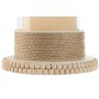 Candleholder Home ESPRIT Light brown Metal Rope 17 x 17 x 23 cm