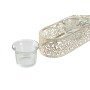Bougeoir Home ESPRIT Crème Métal Verre 31 x 7 x 5 cm