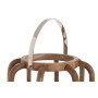 Candleholder Home ESPRIT Brown Silver Natural Crystal Mango wood 30 x 30 x 42 cm