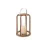 Candleholder Home ESPRIT Brown Silver Natural Crystal Mango wood 30 x 30 x 42 cm