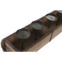 Bougeoir Home ESPRIT Naturel Fer Teck 60 x 15 x 14 cm