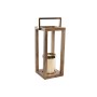 Candleholder Home ESPRIT Brown Steel Mango wood 25 x 25 x 54 cm