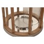 Candleholder Home ESPRIT Brown Silver Crystal Mango wood 30 x 30 x 53 cm