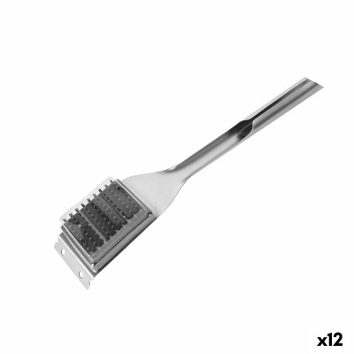 Brosse de Nettoyage pour Barbecue Algon 44 x 6,5 x 4,5 cm Acier (12 Unités)