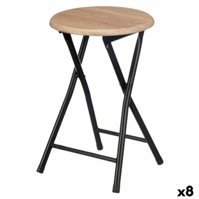 Tabouret Gift Decor WR7007M Naturel PVC Métal Bois MDF 30 x 46 x 30 cm 71,8 x 6,5 x 30 cm (8 Unités)