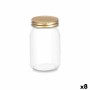 Bocal Vivalto CWDH03-8PK Or Transparent 500 ml (8 Unités)