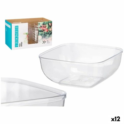 Service de vaisselle Leknes CK80688-1 Transparent Plastique 5 L 25,5 x 12,3 x 25,5 cm (12 Unités)