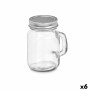 Bocal Vivalto 01-0906 Transparent Argenté 120 ml (6 Unités)