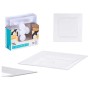 Plate set Leknes CK80668-2-T Transparent polystyrene Plastic 20,3 x 1,5 x 20,3 cm (24 Units)