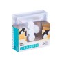 Plate set Leknes CK80668-2-T Transparent polystyrene Plastic 20,3 x 1,5 x 20,3 cm (24 Units)