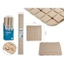 Tapis de bain Berilo AR1910103 Beige PVC 0,03 x 50 x 50 cm (6 Unités)