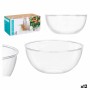 Plate set Leknes CK80678-1 Transparent Plastic 3,5 L 25,5 x 12,5 x 25,5 cm (12 Units)
