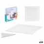Plate set Leknes CK80668-1-T Transparent polystyrene Plastic 27,3 x 2,3 x 27,3 cm (24 Units)