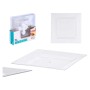 Plate set Leknes CK80668-1-T Transparent polystyrene Plastic 27,3 x 2,3 x 27,3 cm (24 Units)