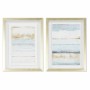 Cadre DKD Home Decor Abstrait (30 x 2,5 x 40 cm) (2 Unités)