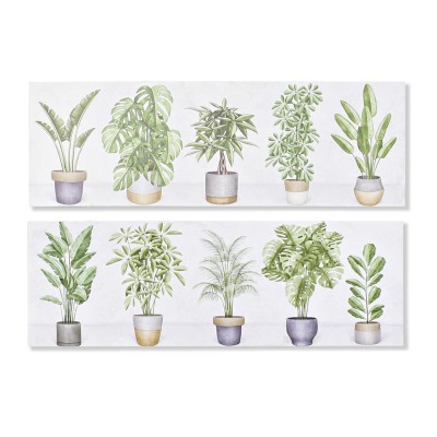 Cadre DKD Home Decor Plante (90 x 2,3 x 30 cm) (90 x 1,5 x 30 cm) (2 Unités)